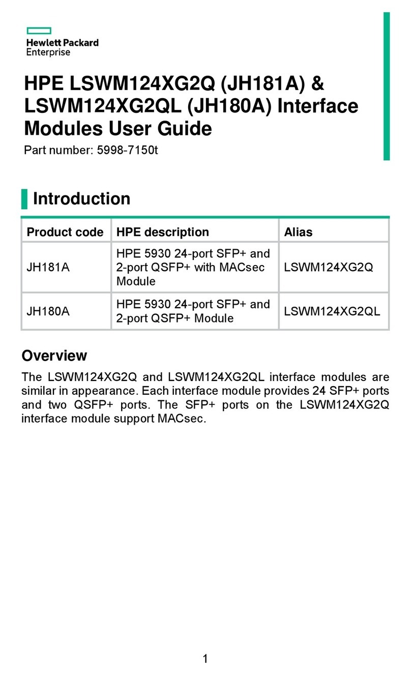 HPE LSWM124XG2Q User manual
