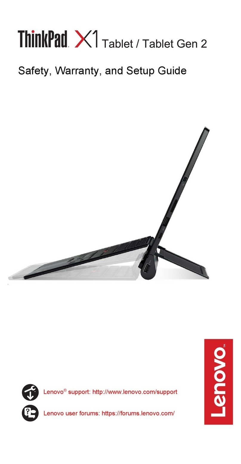 Lenovo ThinkPad X1 Safety, warranty, and setup guide