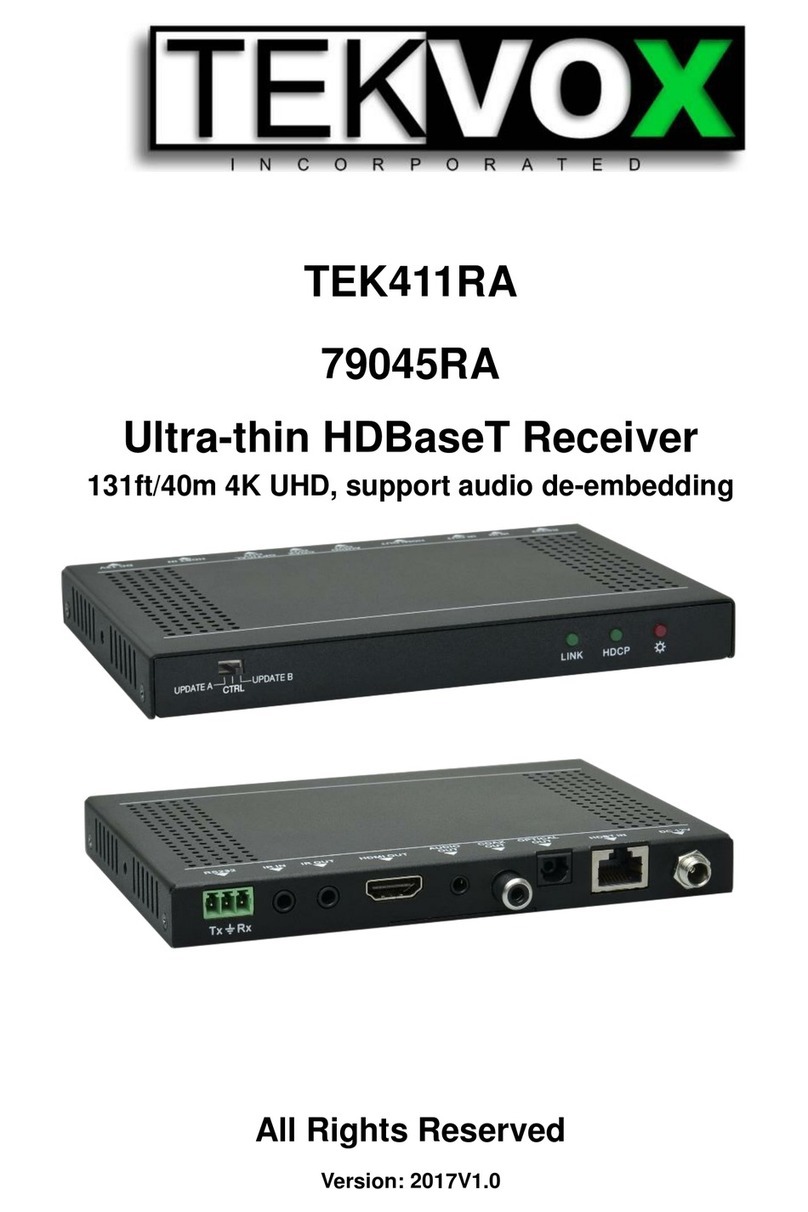 Tekvox TEK411RA manual