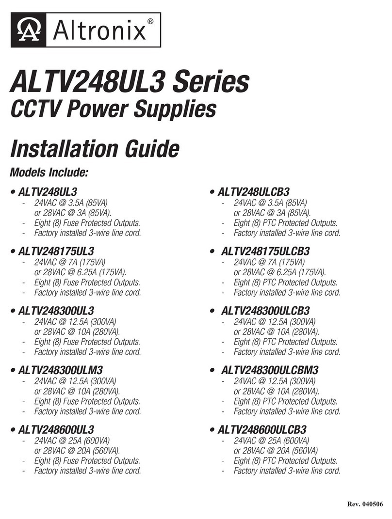 Altronix ALTV248UL3 series installation guide