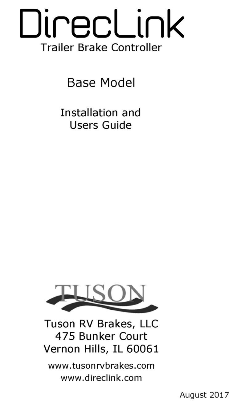 Tuson RV Brakes DirecLink User manual