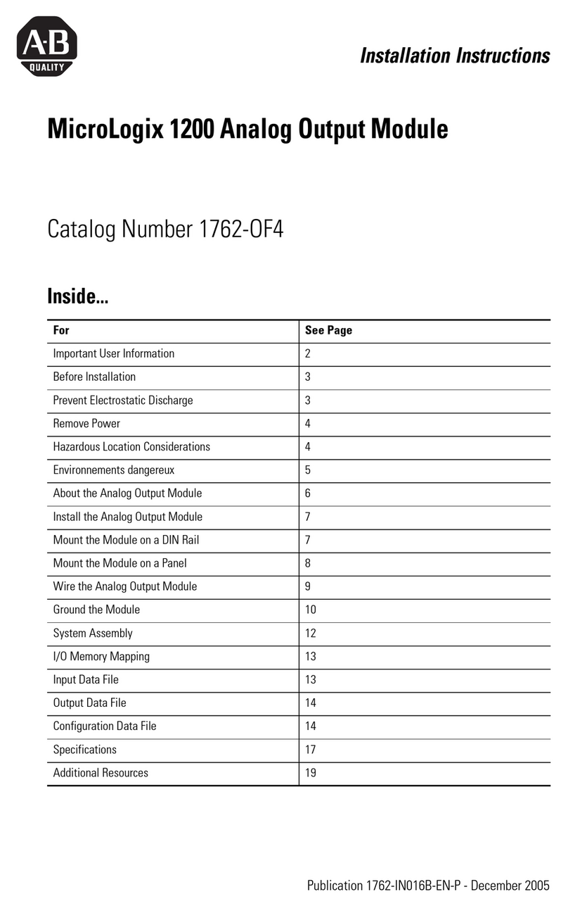Allen-Bradley MicroLogix 1200 User manual