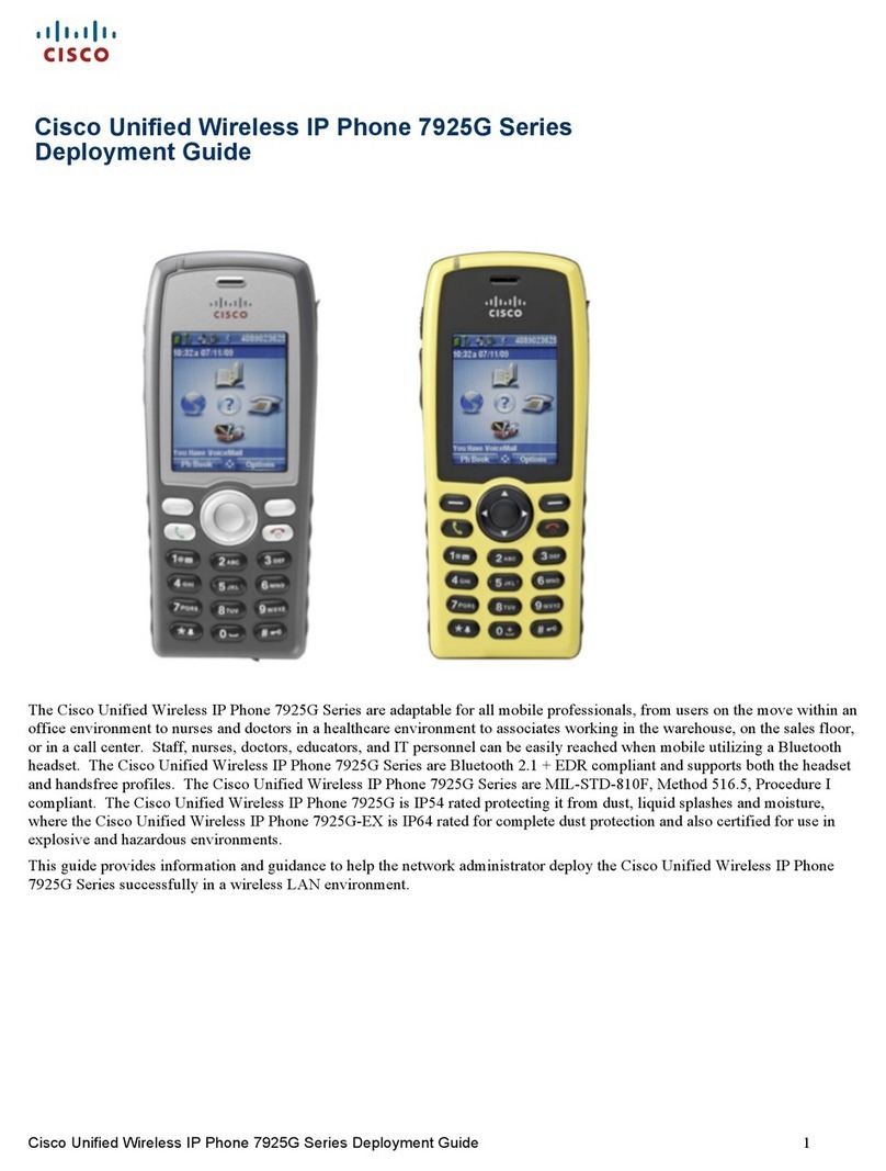 Cisco 7925G Series Quick reference guide
