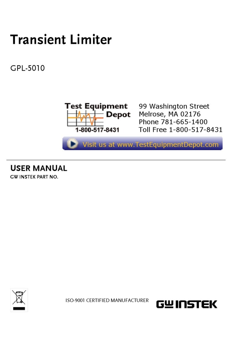Test Equipment Depot GPL-5010 user manual