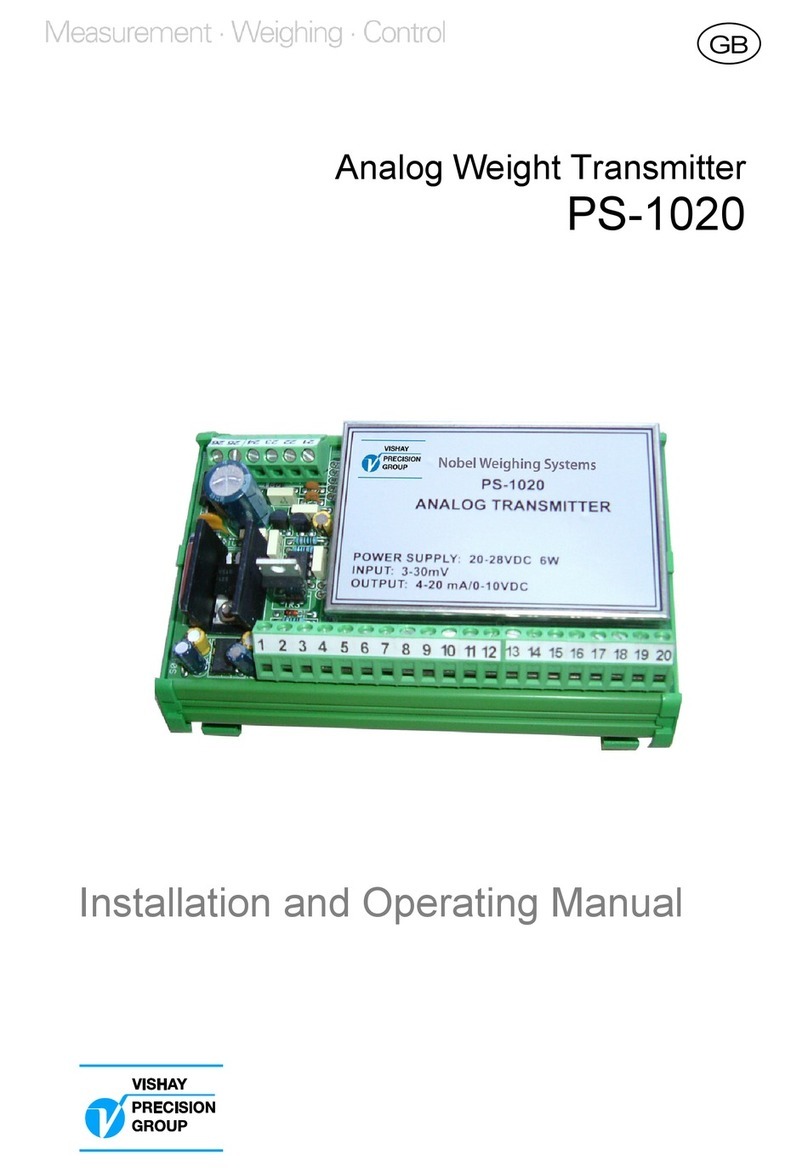 Vishay PS-1020 User manual
