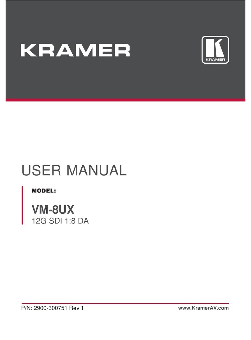 Kramer VM-8UX User manual