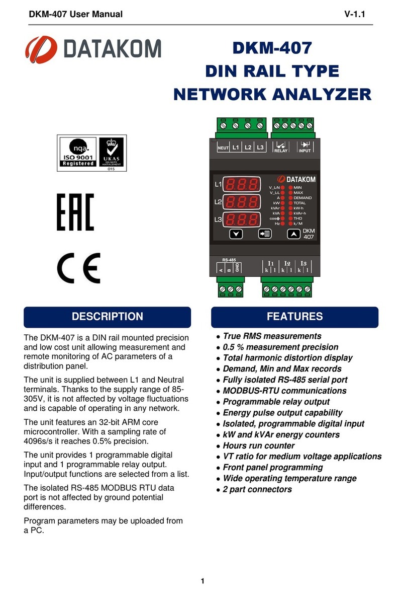 Datakom DKM-407 user manual