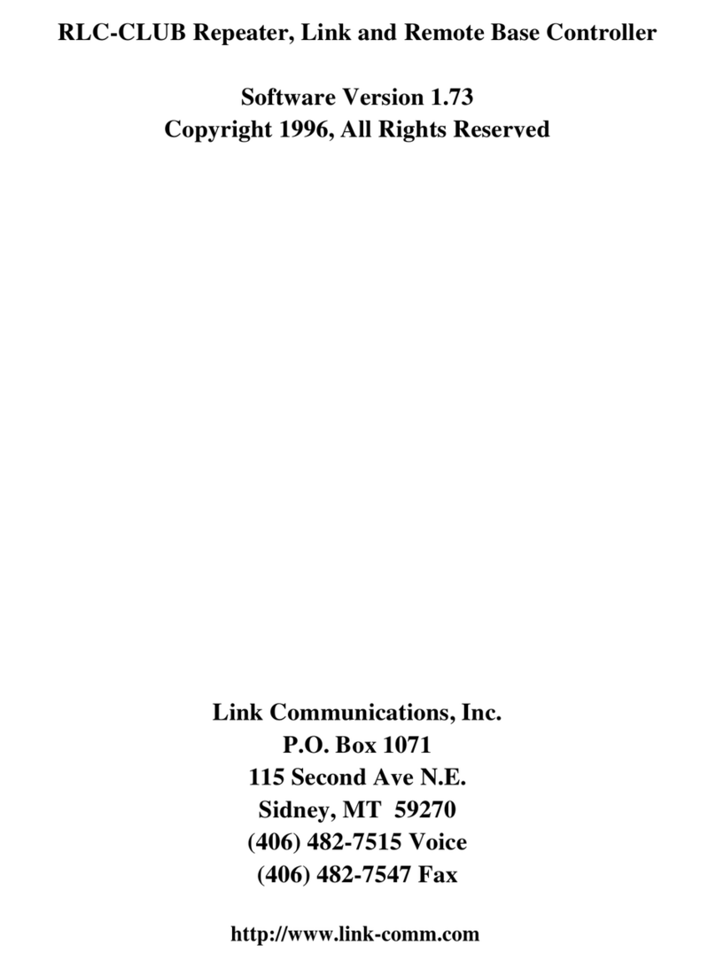 Link Communications RLC-CLUB user manual