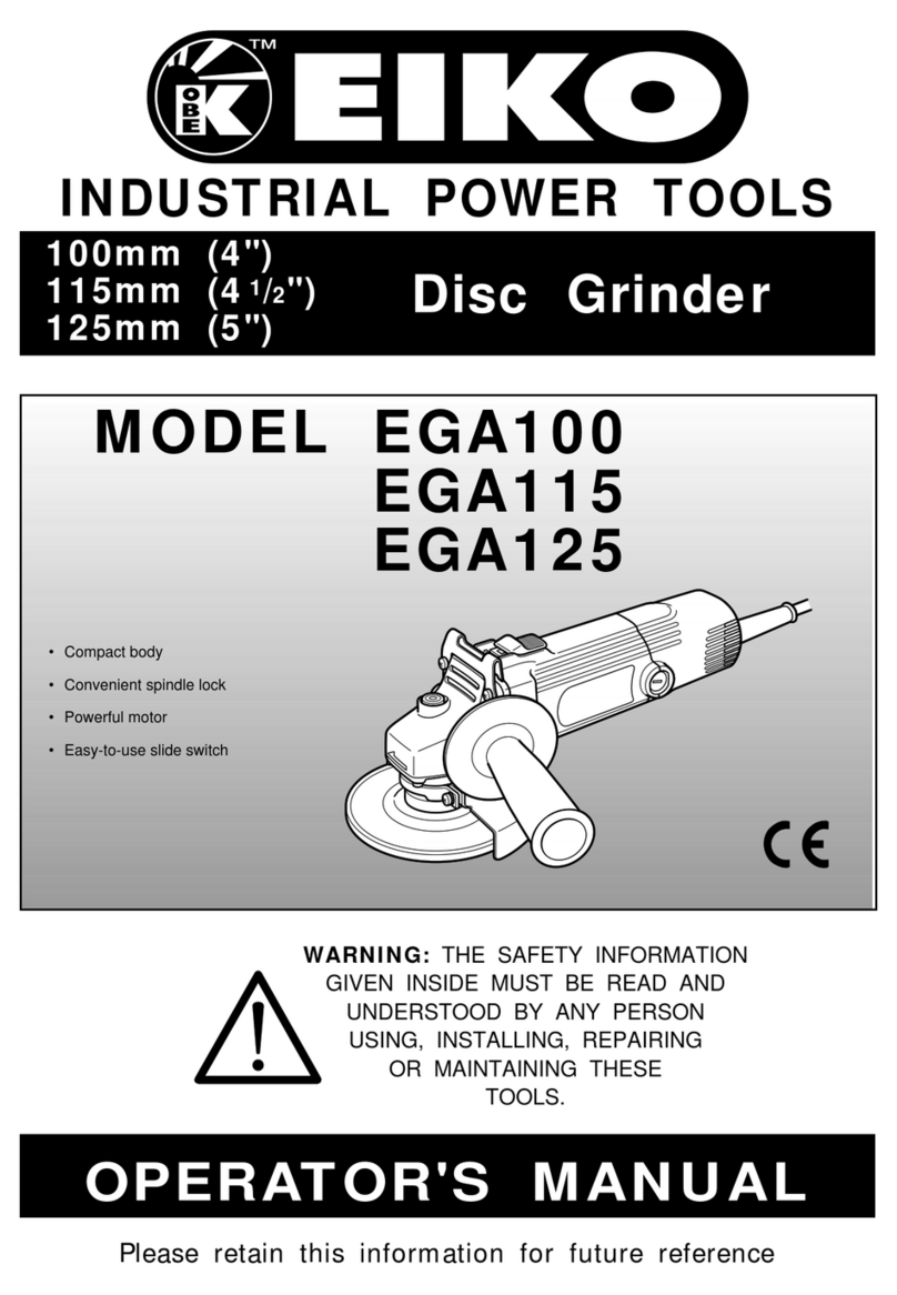 K-EIKO EGA100 Operator's manual