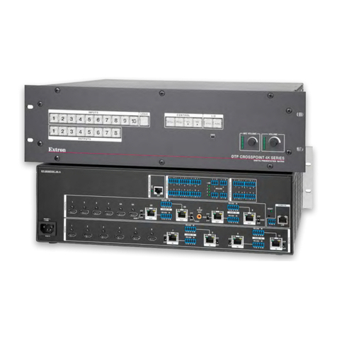 Extron electronics DTP CrossPoint 4K Series User manual