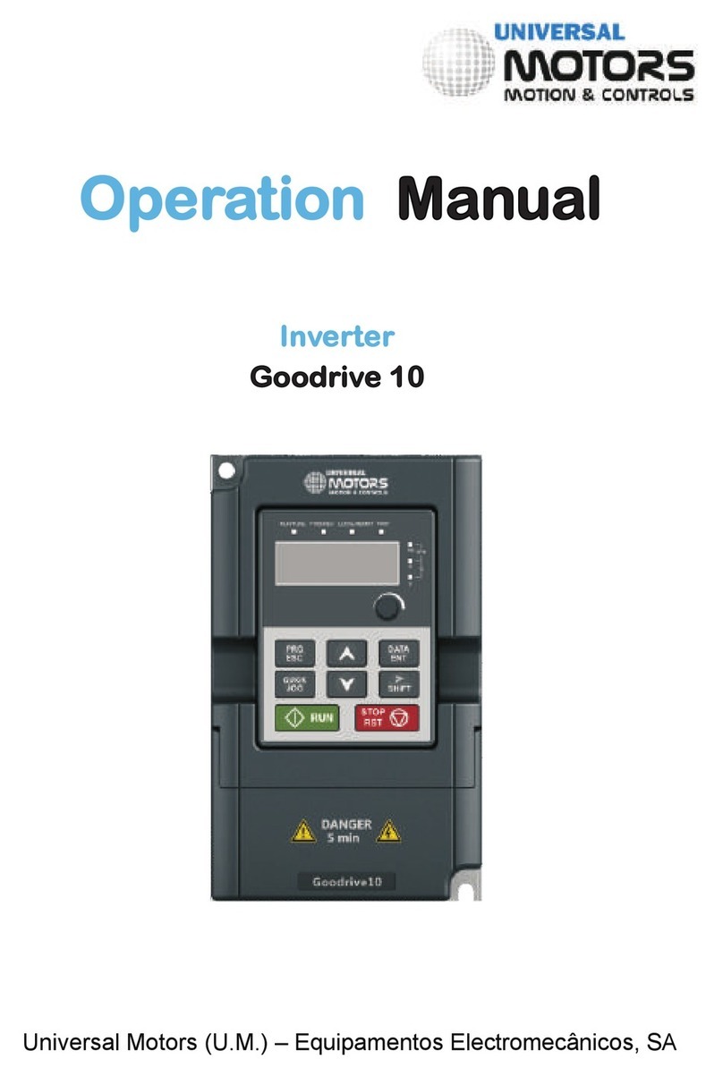 Universal Motors Goodrive 10 Operation manual