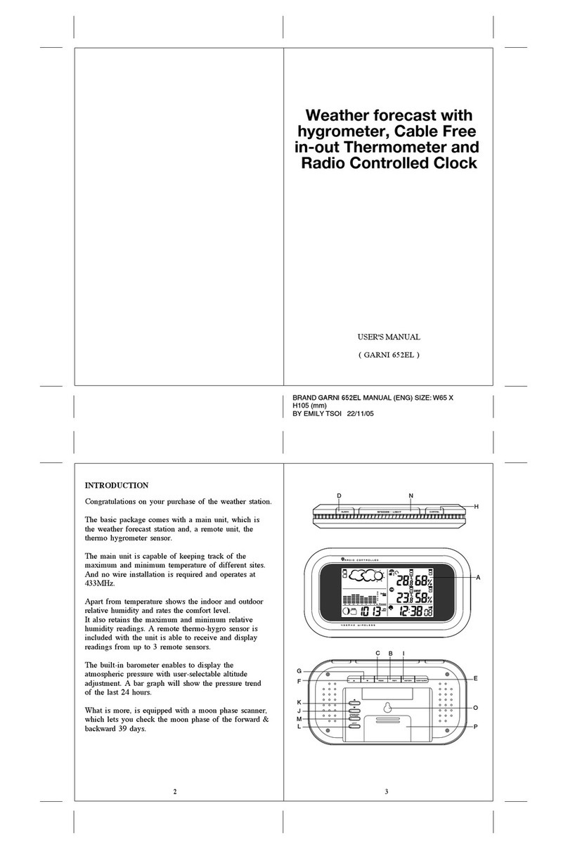 GARNI 652EL user manual GARNI 652EL user manual