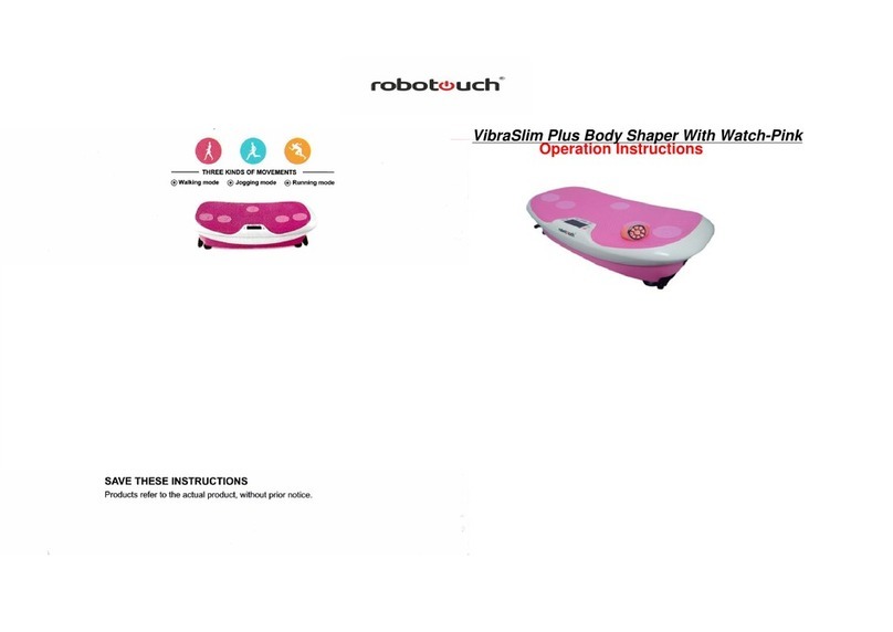 Robotouch VibraSlim Plus Body Shaper With Watch-Pink Operation instructions
