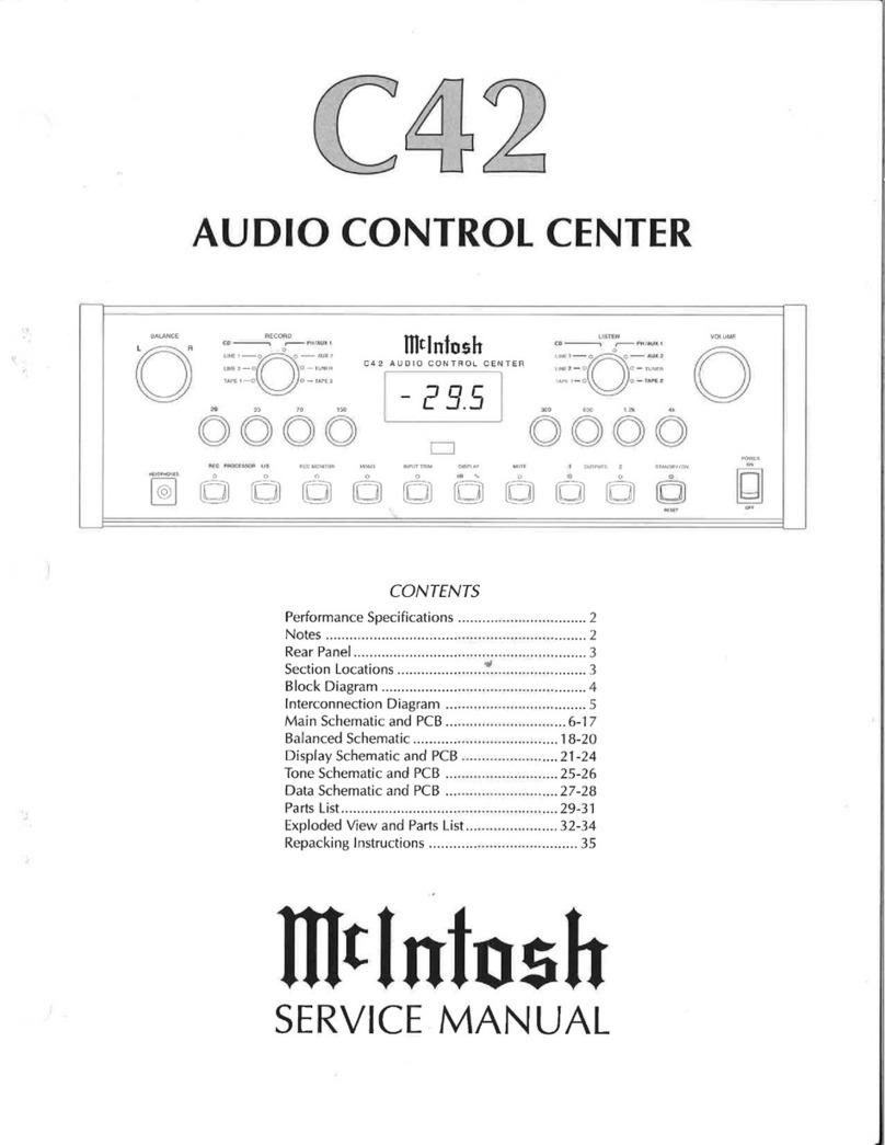 McIntosh C42 Service manual