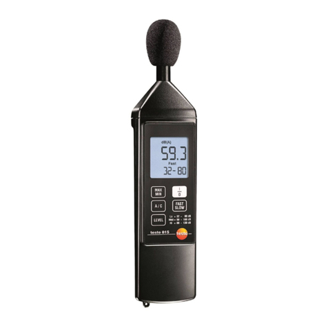 TESTO 815 instruction manual