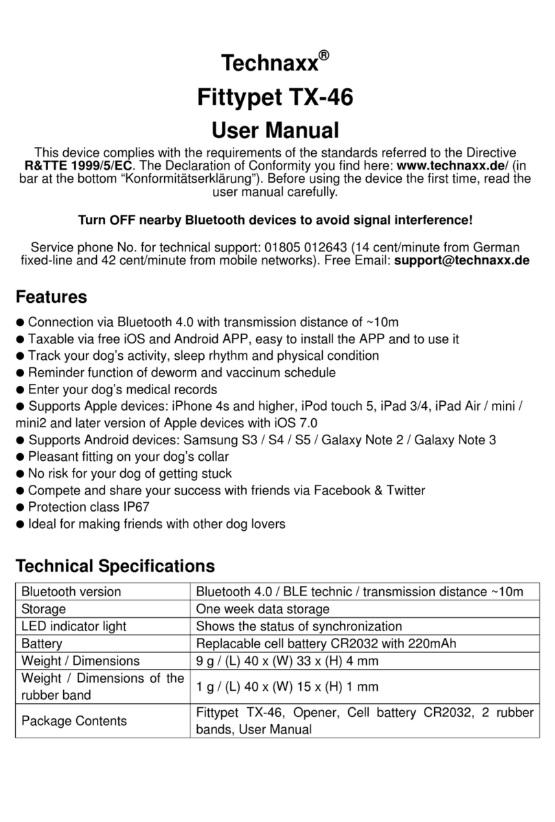 Technaxx Fittypet TX-46 user manual