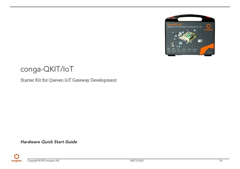 Congatec conga-QKIT/IoT quick start guide Congatec conga-QKIT/IoT quick start guide