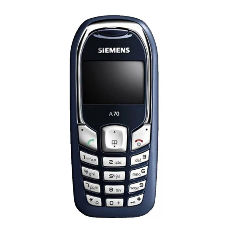 Siemens A70 User manual