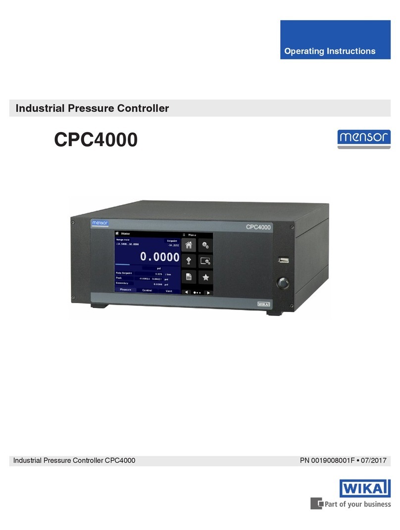mensor CPC4000 operating instructions