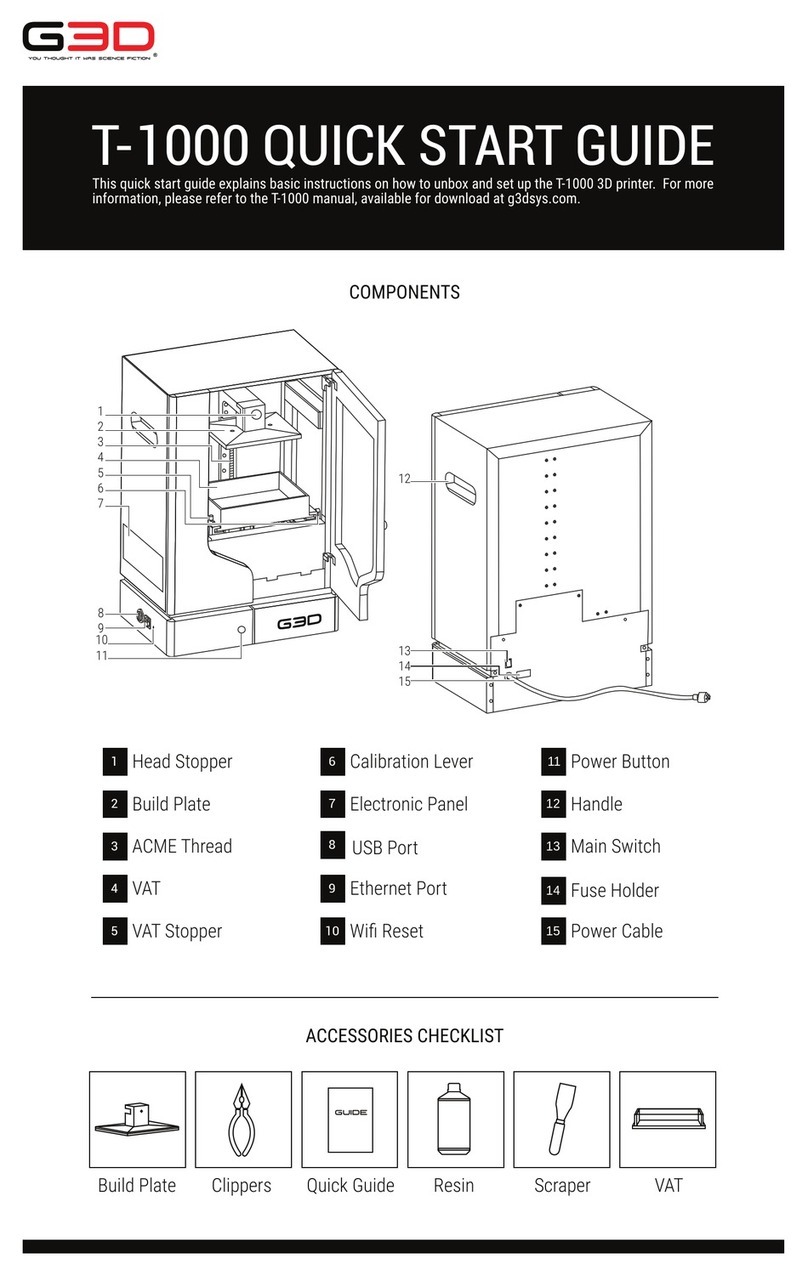 G3D T-1000 User manual