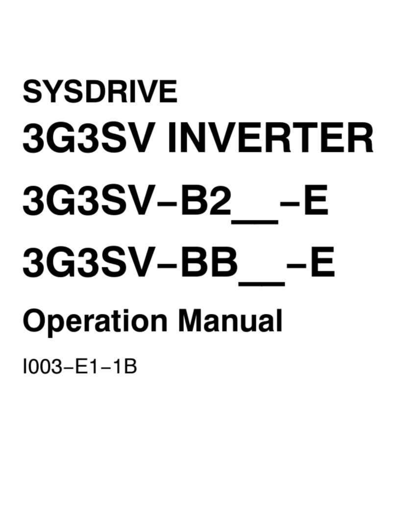 Omron SYSDRIVE 3G3SV-B2002-E User manual
