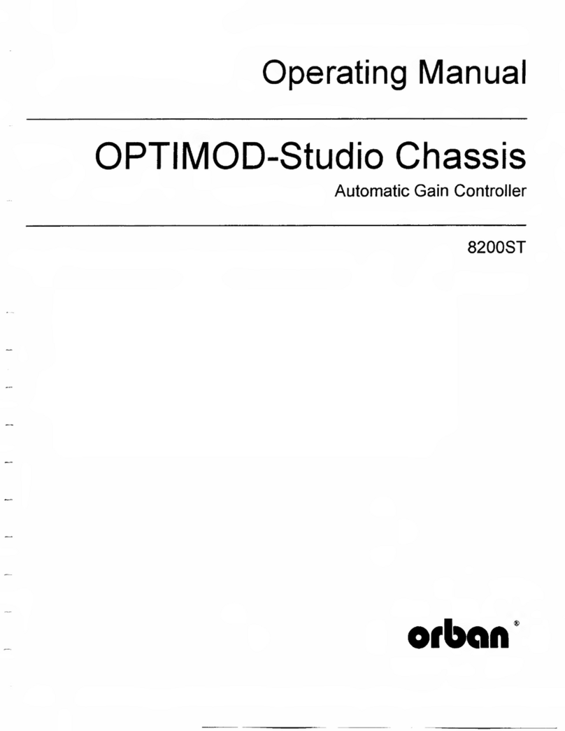 Orban OPTIMOD 8200ST operating manual