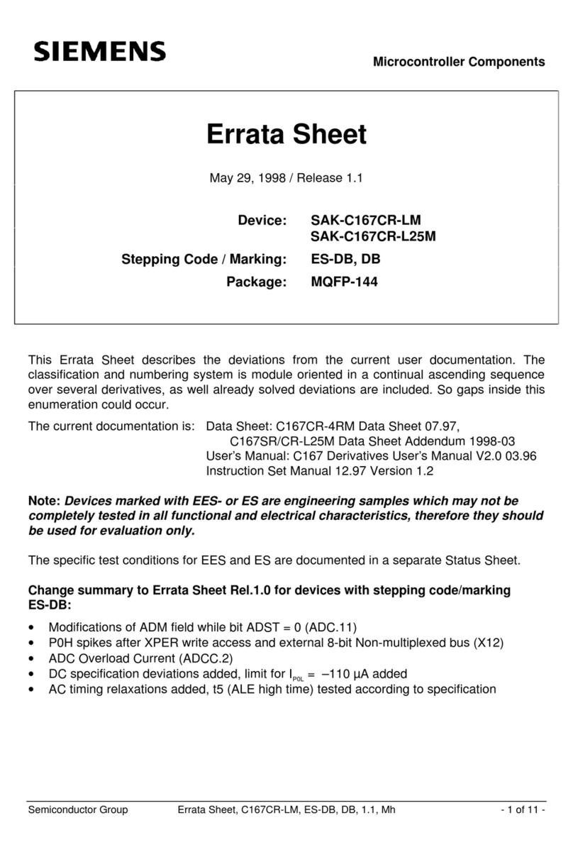 Siemens SAK-C167CR-LM manual