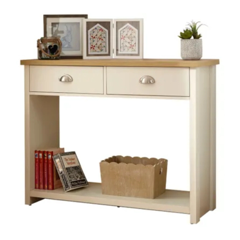 GFW LANCASTER CONSOLE HALL TABLE User manual GFW LANCASTER CONSOLE HALL TABLE User manual