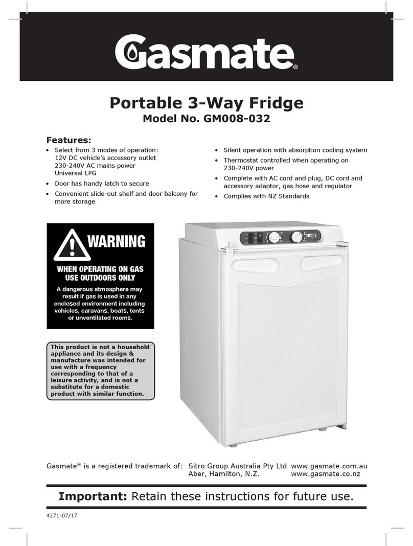 Gasmate GM008-032 operating instructions