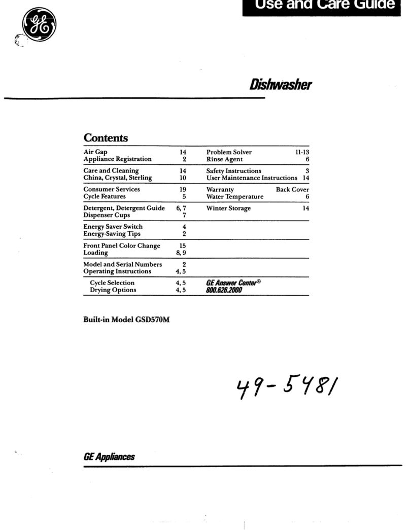 GE GSD570M User manual