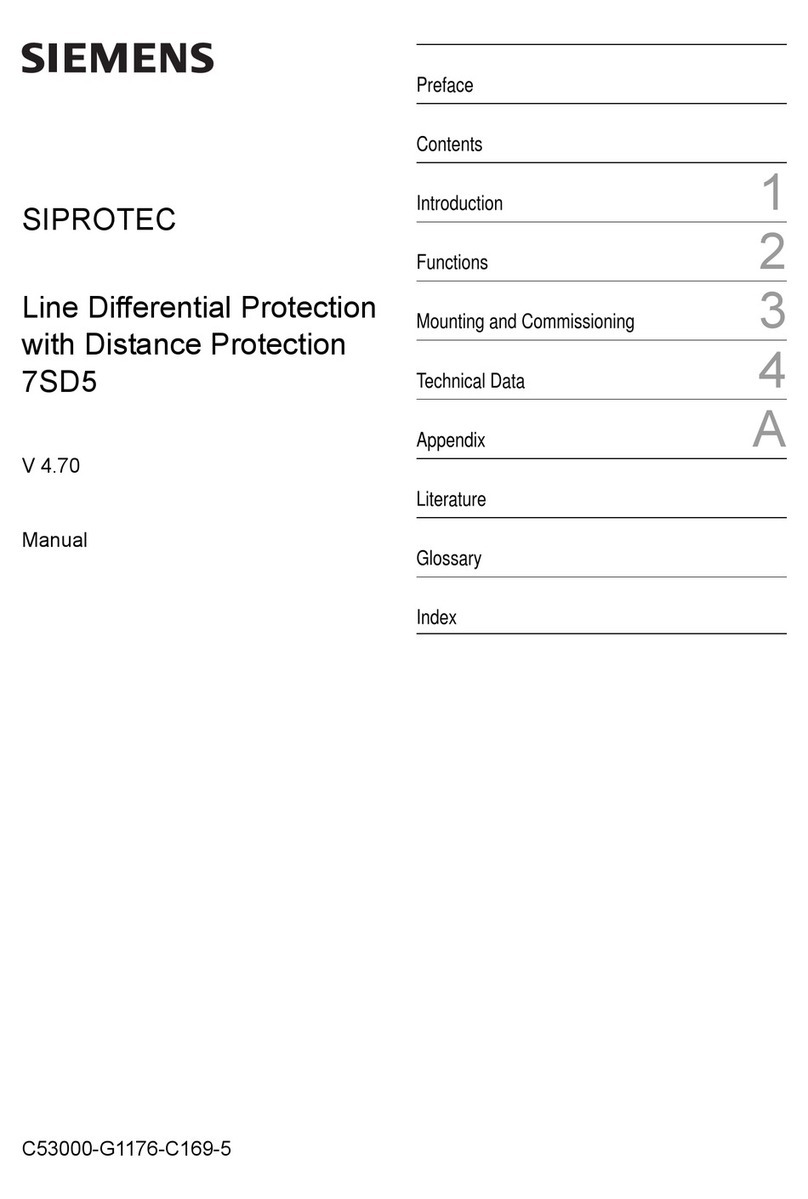 Siemens SIPROTEC User manual