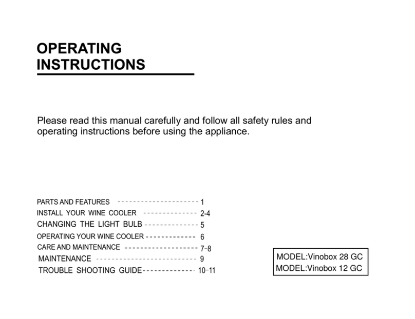 Vinobox 28 GC operating instructions Vinobox 28 GC operating instructions
