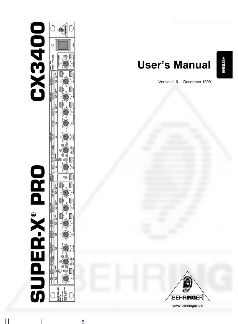 Behringer Super-X Pro CX3400 user manual