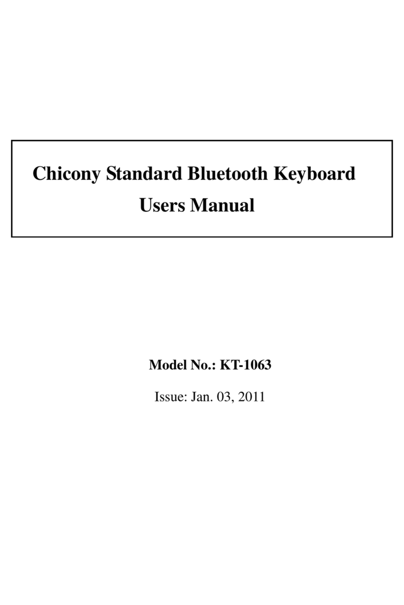 Chicony Electronics KT-1063 user manual