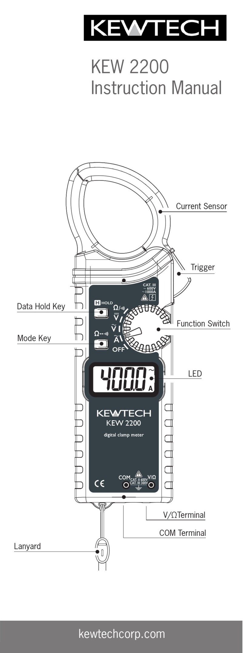 Kewtech KEW 2200 User manual