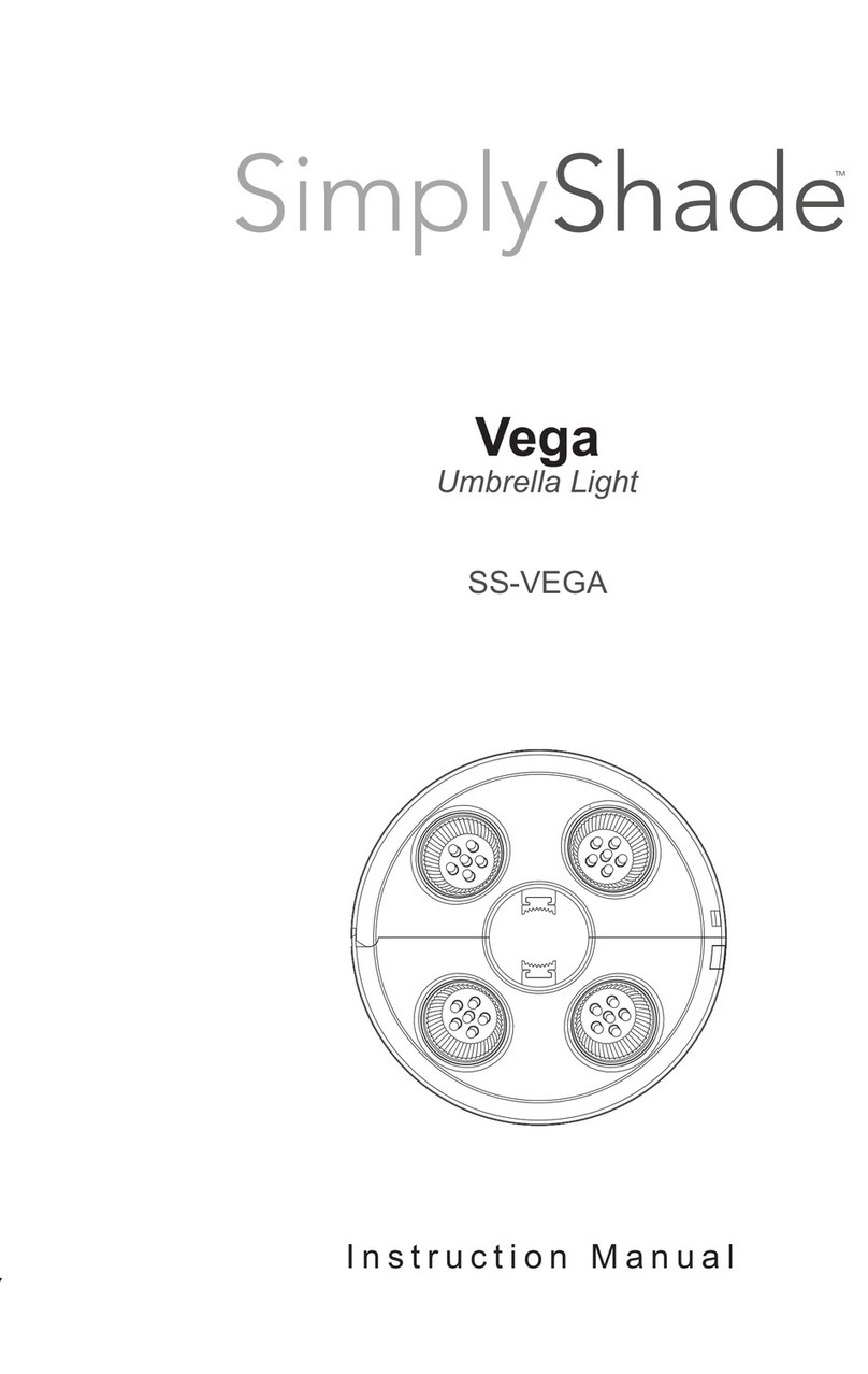 Simply Shade Vega SS-VEGA instruction manual