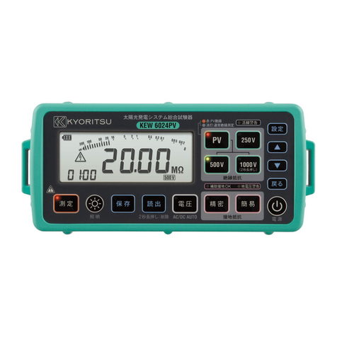 KYORITSU KEW6024PV instruction manual