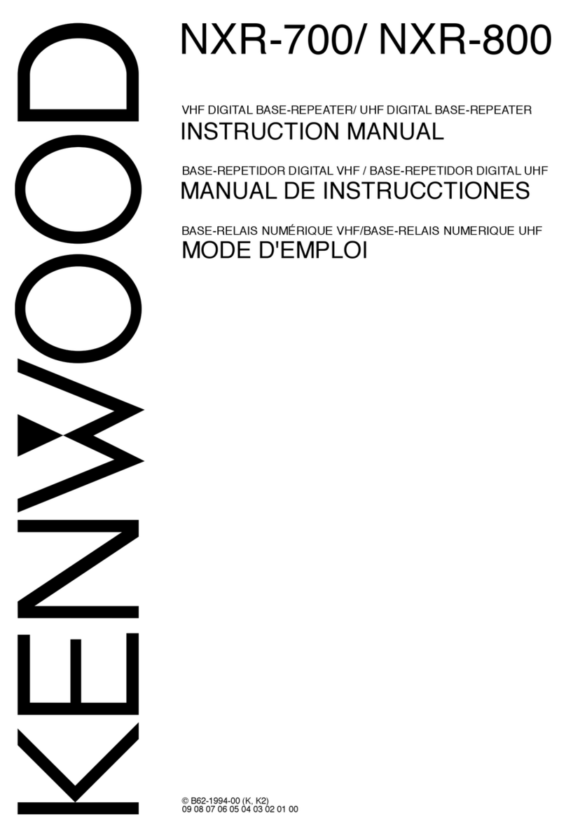 Kenwood NEXEDGE NXR-700 instruction manual