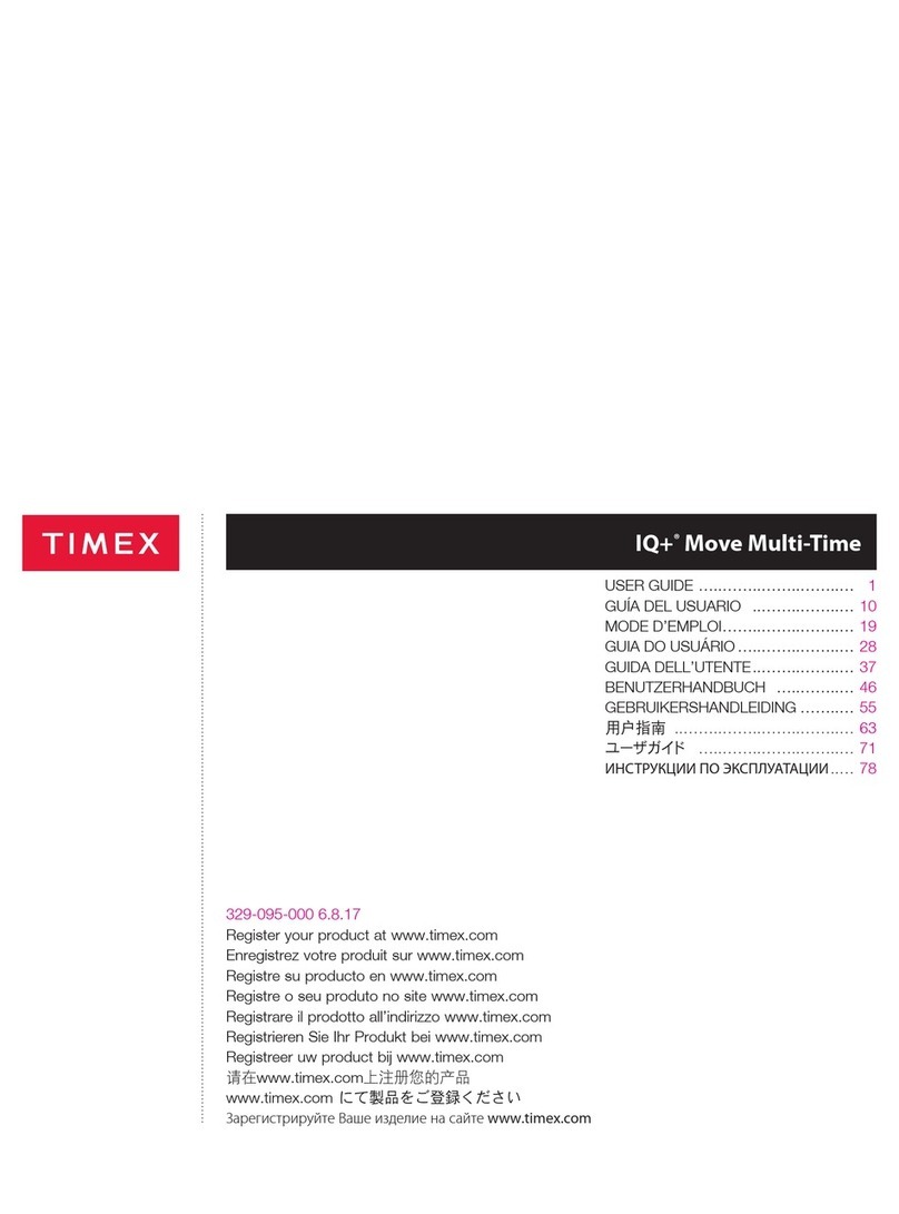 Timex IQ+ Move Multi-Time User manual Timex IQ+ Move Multi-Time User manual