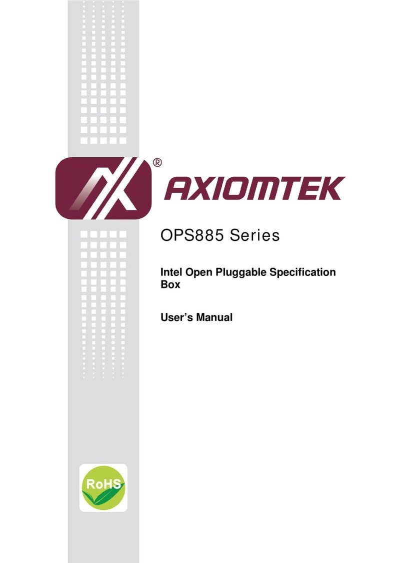 AXIOMTEK OPS885 Series user manual