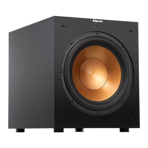 Klipsch R-lOSWi owner's manual