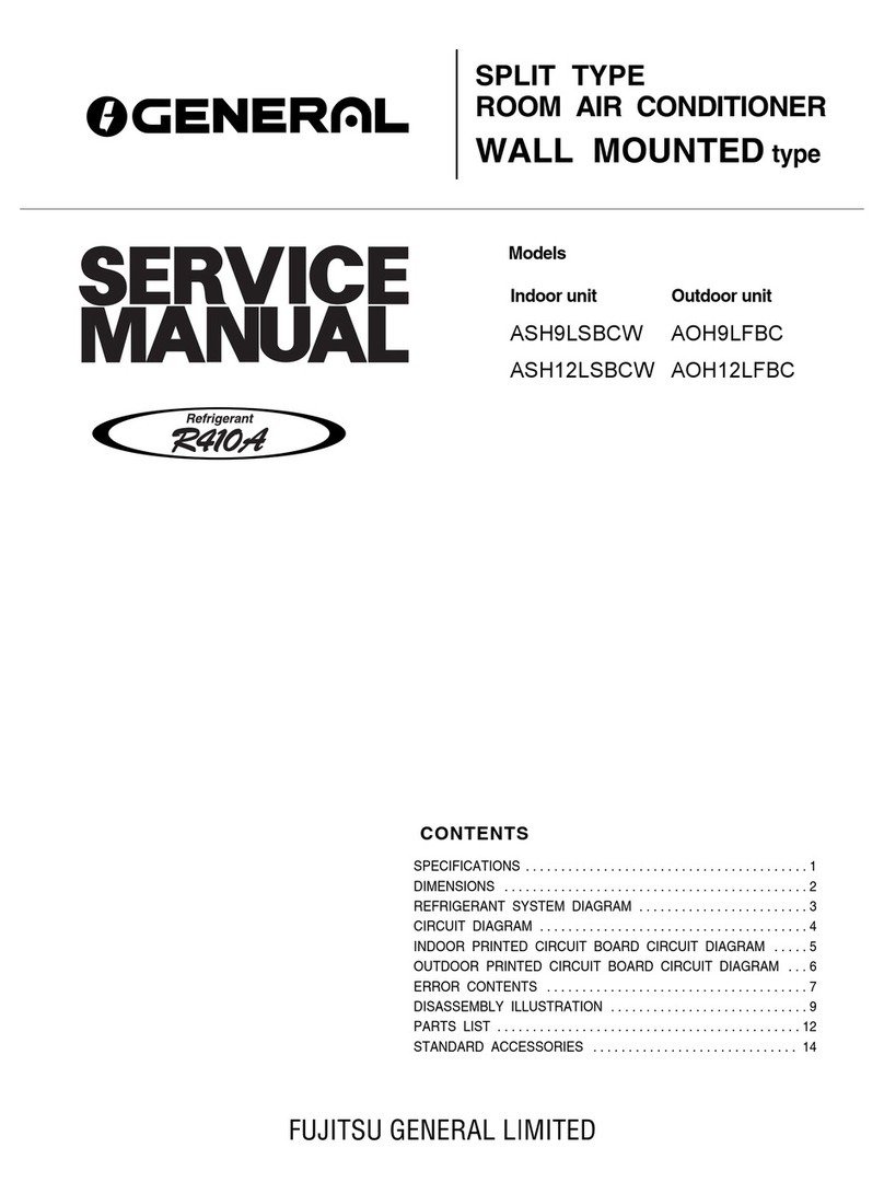 Fujitsu General ASH9LSBCW Service manual