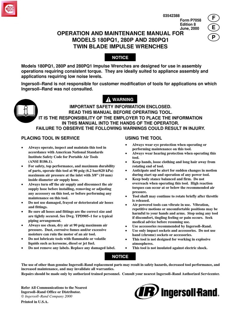 Ingersoll-Rand 180PQ1 User manual