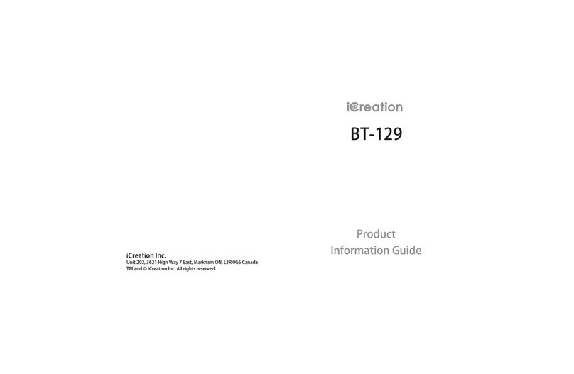 iCreation BT-129 Product information guide