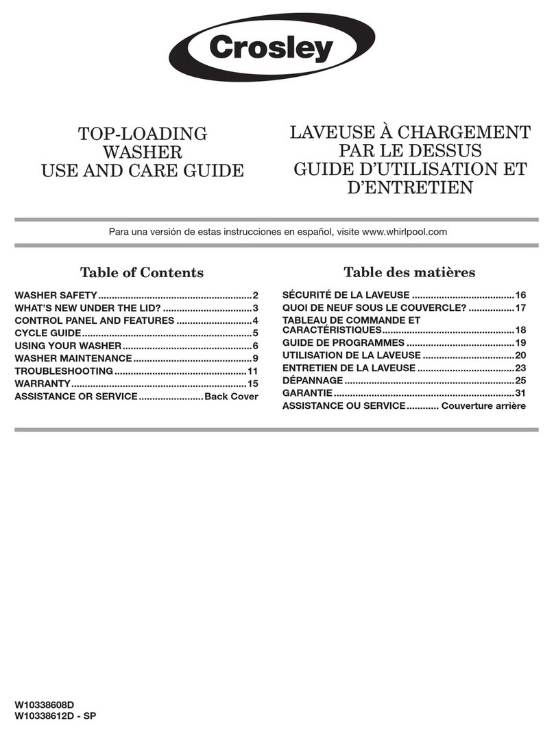 Crosley W10338612D-SP User manual