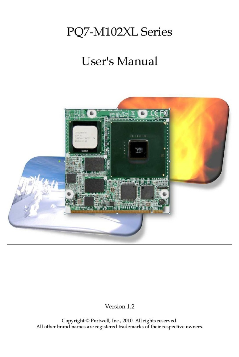 Portwell PQ7-M102XL Series User manual