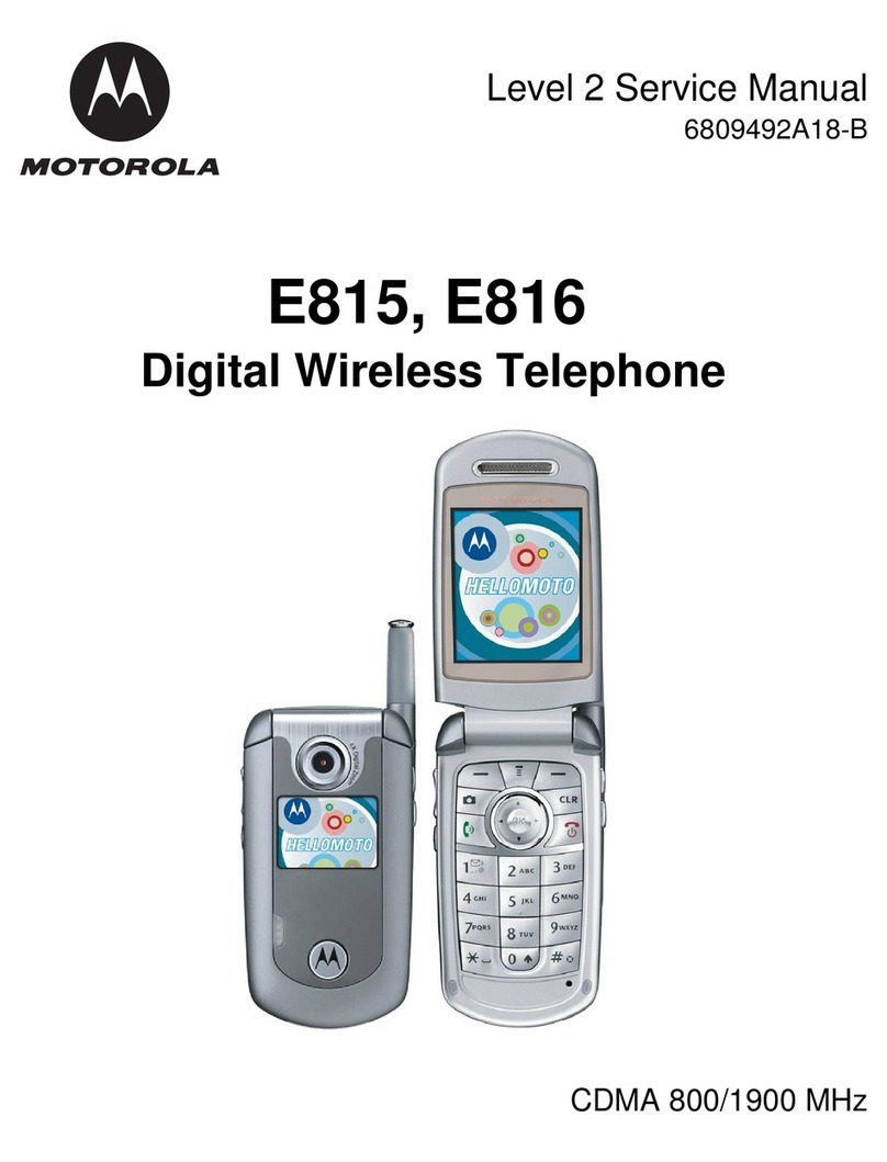 Motorola E815 User manual