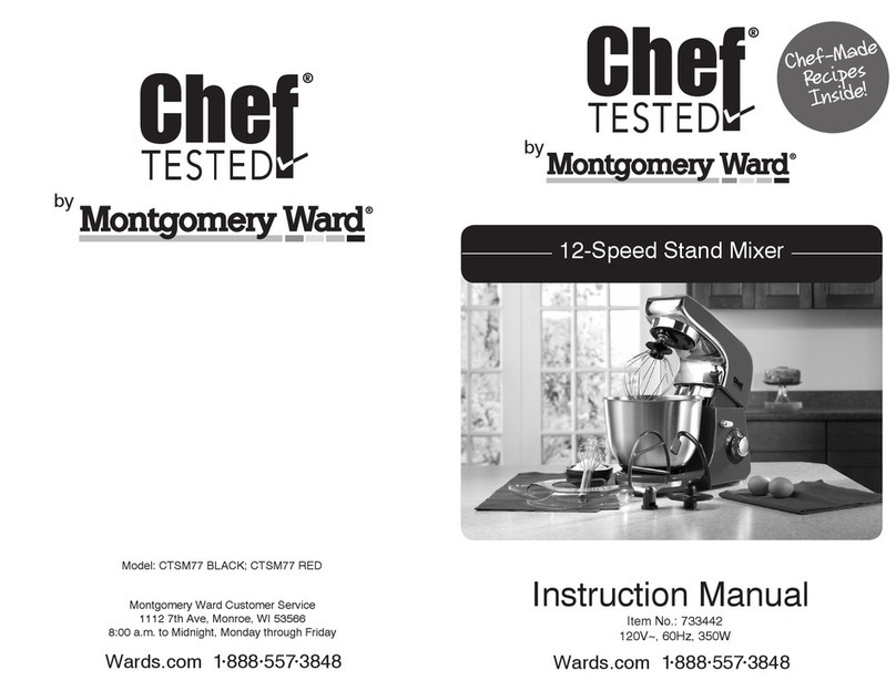 Montgomery Ward Chef Tested CTSM77 BLACK instruction manual