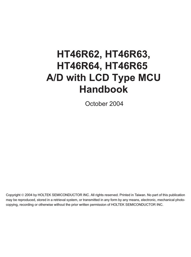 Holtek HT46R62 Handbook