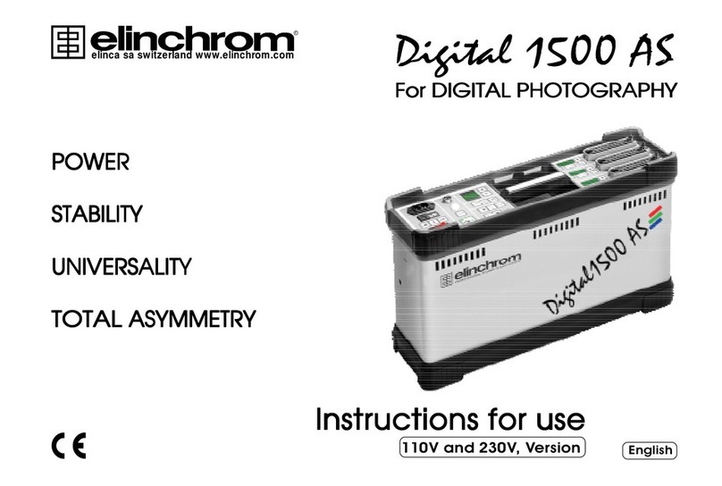 Elinchrom digital 1500 AS Instructions for use